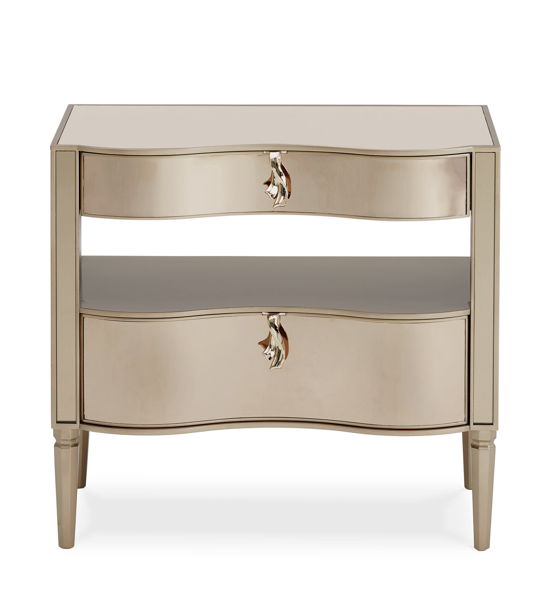 Caracole Classic It s A Small Wonder 2 Drawer Nightstand Wayfair